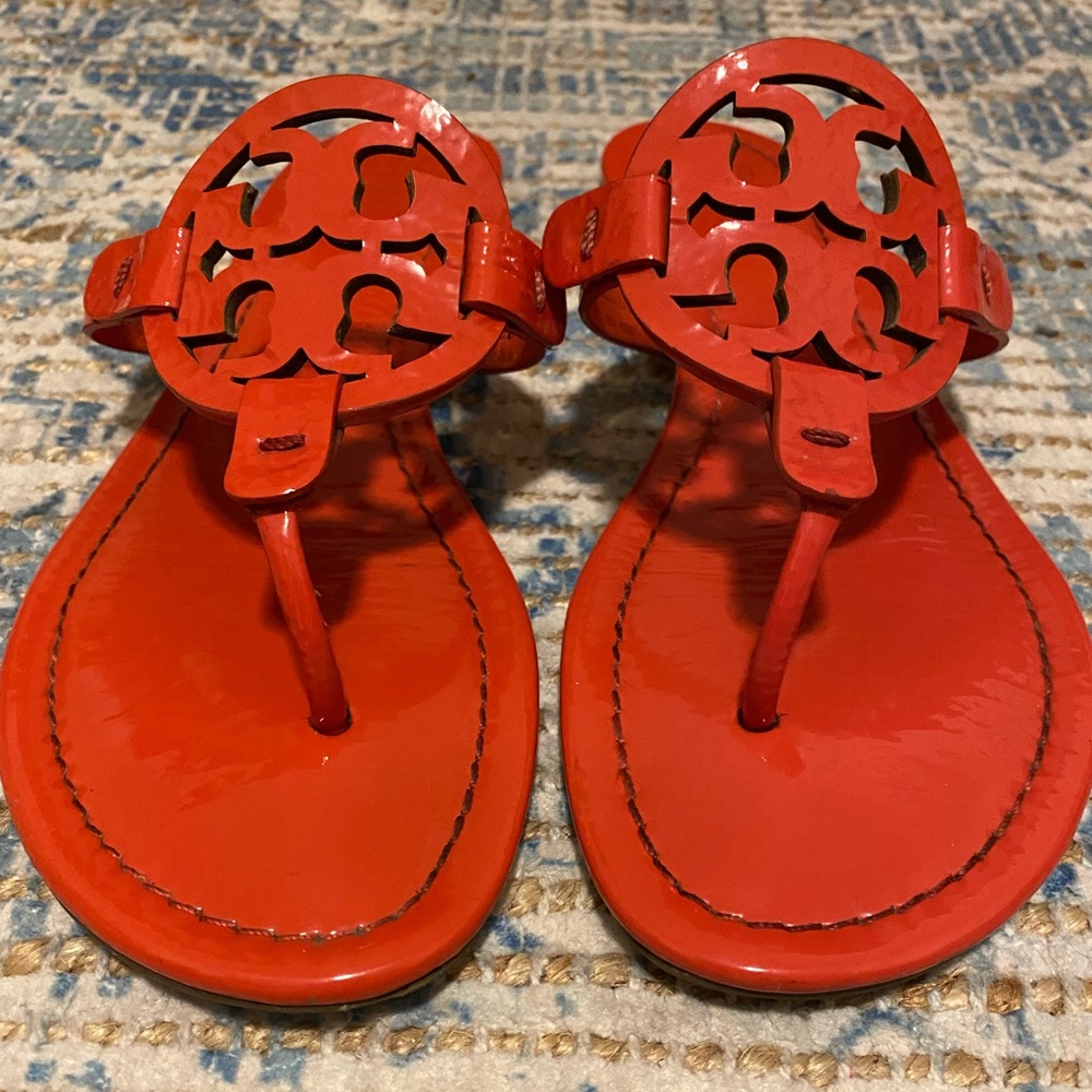 Tory Burch Miller Sandals Bright Samba patent leather size 8.5